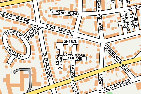 SR4 6XL map - OS OpenMap – Local (Ordnance Survey) SR4 6XL map - OS OpenMap – Local (Ordnance Survey)