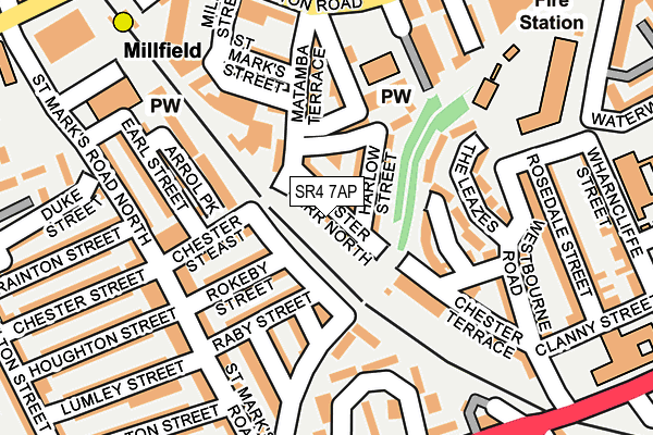 SR4 7AP map - OS OpenMap – Local (Ordnance Survey) SR4 7AP map - OS OpenMap – Local (Ordnance Survey)