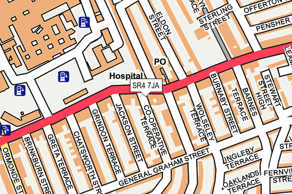 SR4 7JA map - OS OpenMap – Local (Ordnance Survey) SR4 7JA map - OS OpenMap – Local (Ordnance Survey)