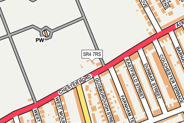 SR4 7RS map - OS OpenMap – Local (Ordnance Survey)