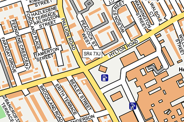 SR4 7XJ map - OS OpenMap – Local (Ordnance Survey) SR4 7XJ map - OS OpenMap – Local (Ordnance Survey)