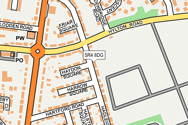 SR4 8DG map - OS OpenMap – Local (Ordnance Survey)