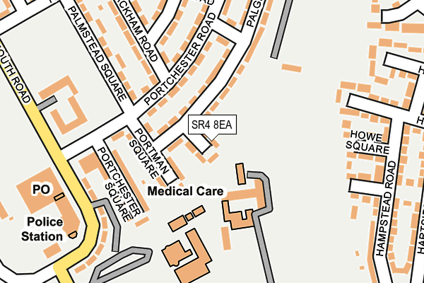 SR4 8EA map - OS OpenMap – Local (Ordnance Survey) SR4 8EA map - OS OpenMap – Local (Ordnance Survey)