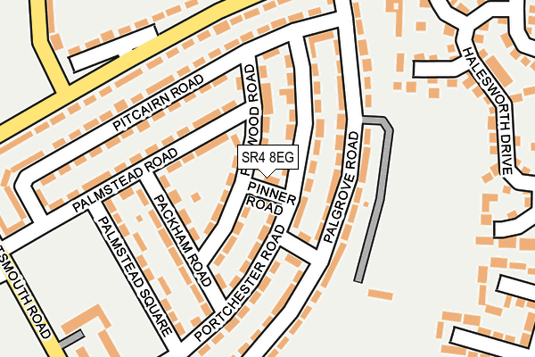 SR4 8EG map - OS OpenMap – Local (Ordnance Survey) SR4 8EG map - OS OpenMap – Local (Ordnance Survey)