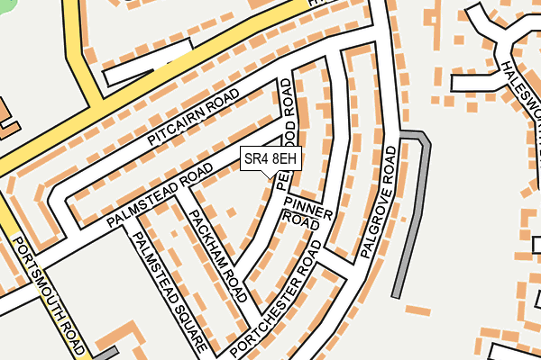 SR4 8EH map - OS OpenMap – Local (Ordnance Survey) SR4 8EH map - OS OpenMap – Local (Ordnance Survey)