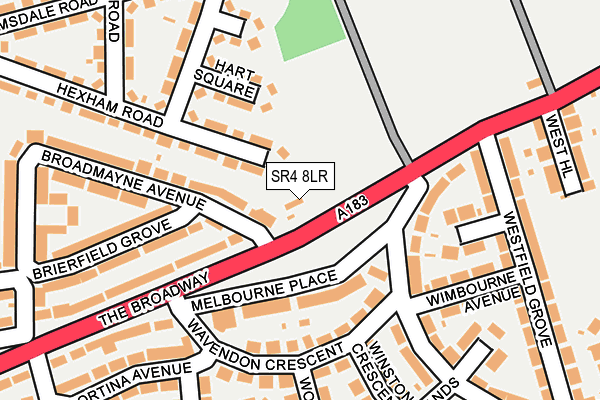 SR4 8LR map - OS OpenMap – Local (Ordnance Survey) SR4 8LR map - OS OpenMap – Local (Ordnance Survey)