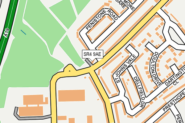 SR4 9AE map - OS OpenMap – Local (Ordnance Survey) SR4 9AE map - OS OpenMap – Local (Ordnance Survey)