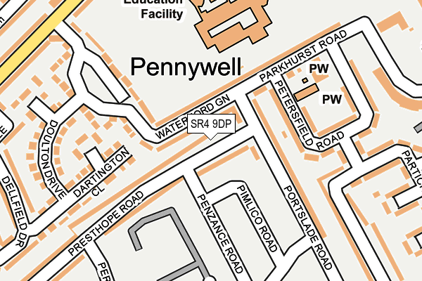 SR4 9DP map - OS OpenMap – Local (Ordnance Survey) SR4 9DP map - OS OpenMap – Local (Ordnance Survey)