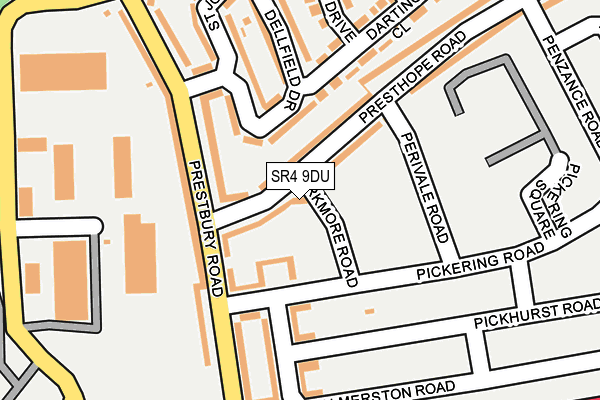 SR4 9DU map - OS OpenMap – Local (Ordnance Survey) SR4 9DU map - OS OpenMap – Local (Ordnance Survey)