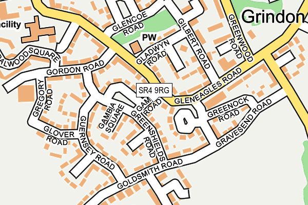 SR4 9RG map - OS OpenMap – Local (Ordnance Survey) SR4 9RG map - OS OpenMap – Local (Ordnance Survey)