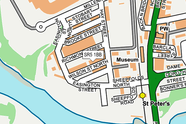 SR5 1BB map - OS OpenMap – Local (Ordnance Survey) SR5 1BB map - OS OpenMap – Local (Ordnance Survey)