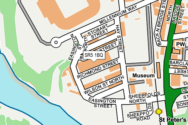 SR5 1BQ map - OS OpenMap – Local (Ordnance Survey) SR5 1BQ map - OS OpenMap – Local (Ordnance Survey)
