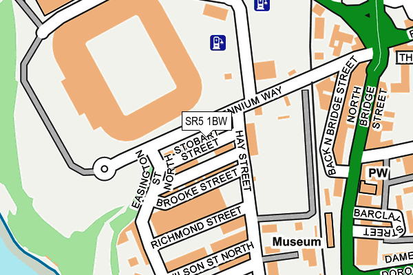 SR5 1BW map - OS OpenMap – Local (Ordnance Survey) SR5 1BW map - OS OpenMap – Local (Ordnance Survey)
