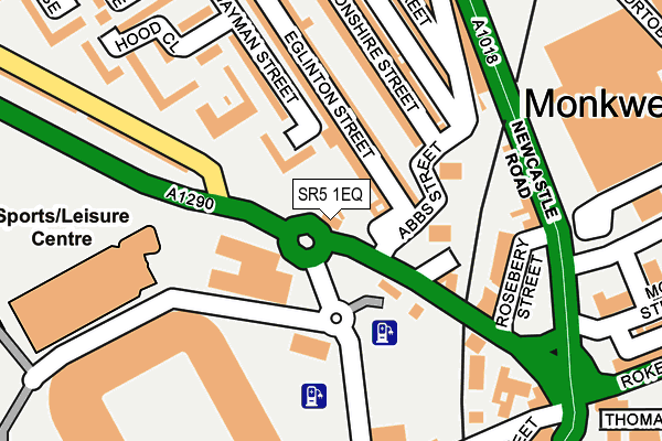 SR5 1EQ map - OS OpenMap – Local (Ordnance Survey) SR5 1EQ map - OS OpenMap – Local (Ordnance Survey)