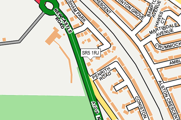 SR5 1RJ map - OS OpenMap – Local (Ordnance Survey) SR5 1RJ map - OS OpenMap – Local (Ordnance Survey)