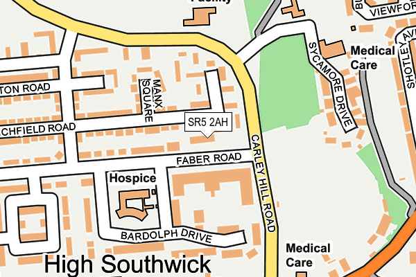 SR5 2AH map - OS OpenMap – Local (Ordnance Survey) SR5 2AH map - OS OpenMap – Local (Ordnance Survey)