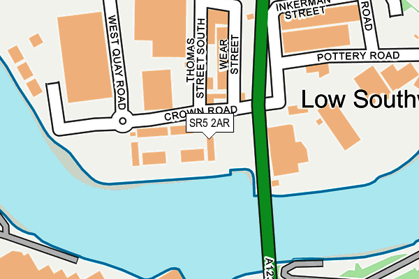 SR5 2AR map - OS OpenMap – Local (Ordnance Survey) SR5 2AR map - OS OpenMap – Local (Ordnance Survey)