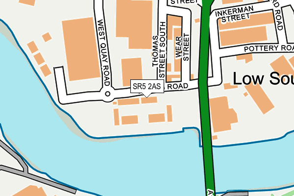 SR5 2AS map - OS OpenMap – Local (Ordnance Survey) SR5 2AS map - OS OpenMap – Local (Ordnance Survey)