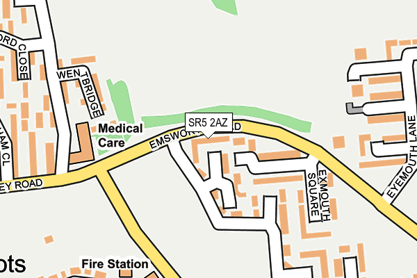 SR5 2AZ map - OS OpenMap – Local (Ordnance Survey) SR5 2AZ map - OS OpenMap – Local (Ordnance Survey)