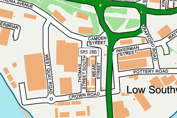 SR5 2BB map - OS OpenMap – Local (Ordnance Survey) SR5 2BB map - OS OpenMap – Local (Ordnance Survey)