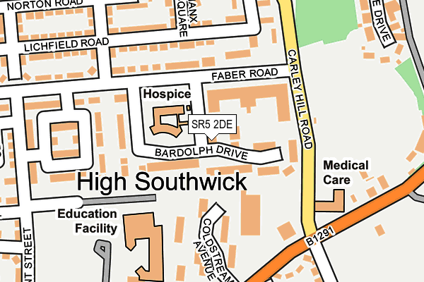 SR5 2DE map - OS OpenMap – Local (Ordnance Survey) SR5 2DE map - OS OpenMap – Local (Ordnance Survey)