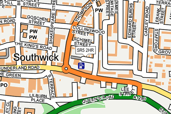 SR5 2HR map - OS OpenMap – Local (Ordnance Survey) SR5 2HR map - OS OpenMap – Local (Ordnance Survey)