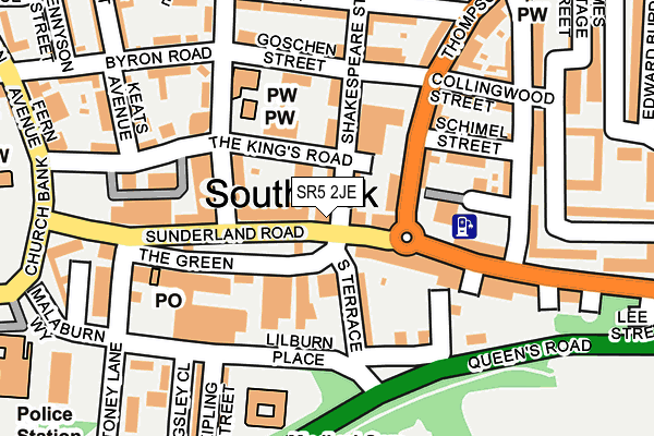 SR5 2JE map - OS OpenMap – Local (Ordnance Survey) SR5 2JE map - OS OpenMap – Local (Ordnance Survey)