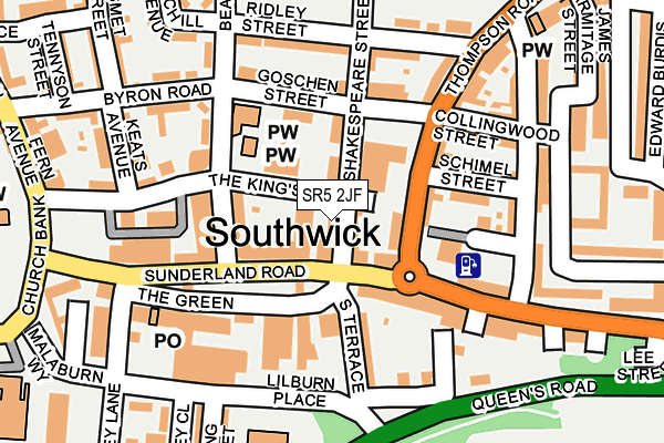 SR5 2JF map - OS OpenMap – Local (Ordnance Survey) SR5 2JF map - OS OpenMap – Local (Ordnance Survey)