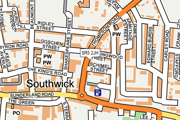 SR5 2JH map - OS OpenMap – Local (Ordnance Survey) SR5 2JH map - OS OpenMap – Local (Ordnance Survey)