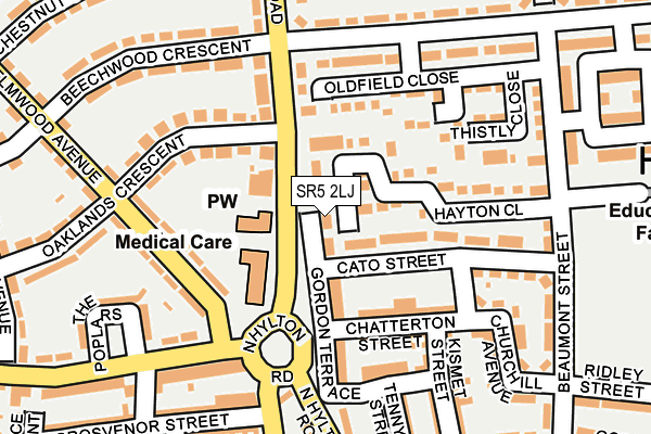 SR5 2LJ map - OS OpenMap – Local (Ordnance Survey) SR5 2LJ map - OS OpenMap – Local (Ordnance Survey)