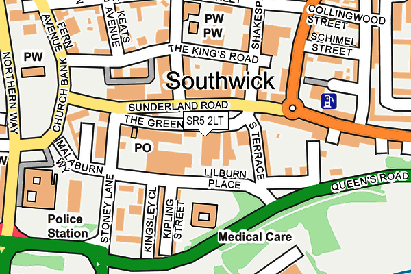 SR5 2LT map - OS OpenMap – Local (Ordnance Survey) SR5 2LT map - OS OpenMap – Local (Ordnance Survey)
