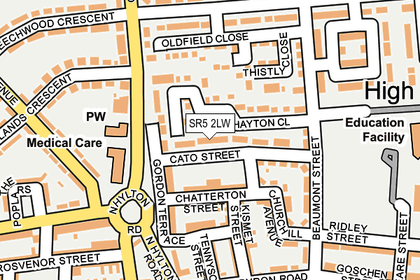 SR5 2LW map - OS OpenMap – Local (Ordnance Survey) SR5 2LW map - OS OpenMap – Local (Ordnance Survey)