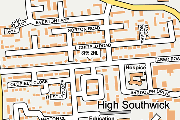 SR5 2NL map - OS OpenMap – Local (Ordnance Survey) SR5 2NL map - OS OpenMap – Local (Ordnance Survey)