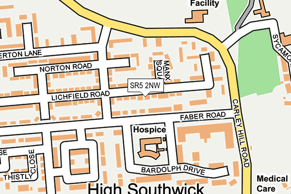 SR5 2NW map - OS OpenMap – Local (Ordnance Survey) SR5 2NW map - OS OpenMap – Local (Ordnance Survey)