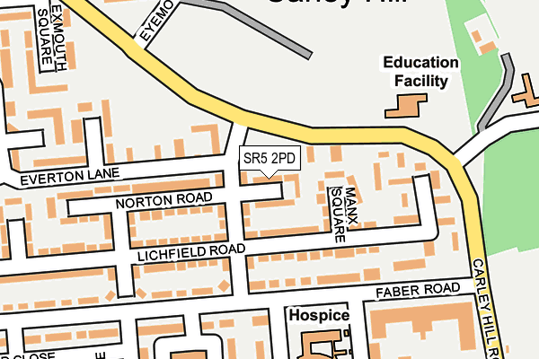 SR5 2PD map - OS OpenMap – Local (Ordnance Survey) SR5 2PD map - OS OpenMap – Local (Ordnance Survey)