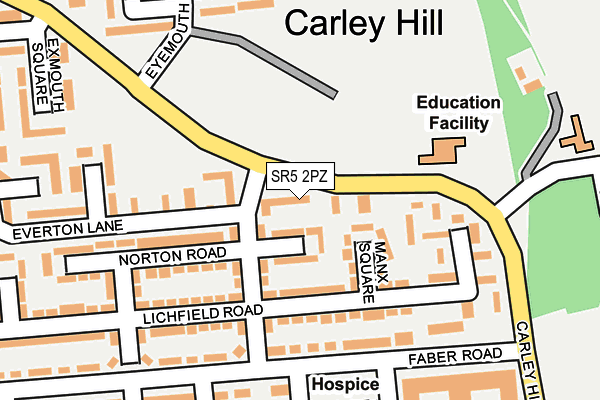 SR5 2PZ map - OS OpenMap – Local (Ordnance Survey) SR5 2PZ map - OS OpenMap – Local (Ordnance Survey)