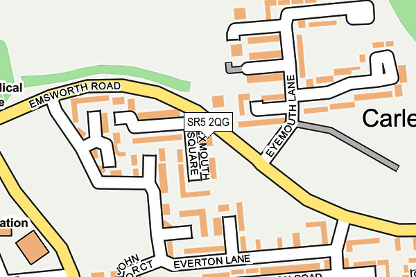 SR5 2QG map - OS OpenMap – Local (Ordnance Survey) SR5 2QG map - OS OpenMap – Local (Ordnance Survey)