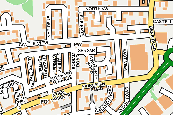 SR5 3AR map - OS OpenMap – Local (Ordnance Survey) SR5 3AR map - OS OpenMap – Local (Ordnance Survey)