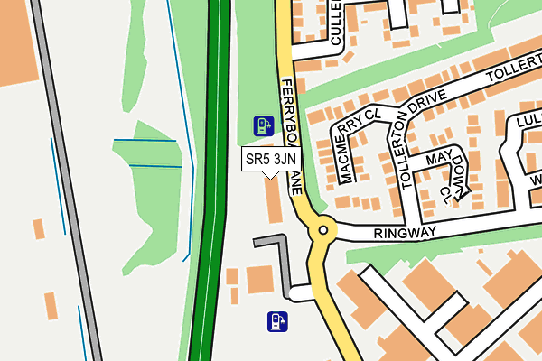 SR5 3JN map - OS OpenMap – Local (Ordnance Survey) SR5 3JN map - OS OpenMap – Local (Ordnance Survey)