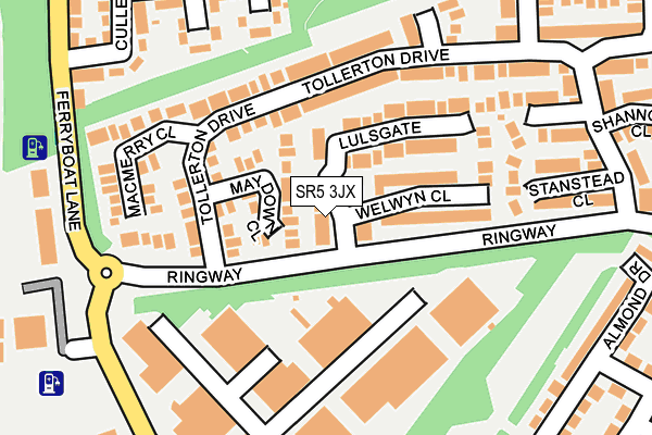 SR5 3JX map - OS OpenMap – Local (Ordnance Survey) SR5 3JX map - OS OpenMap – Local (Ordnance Survey)