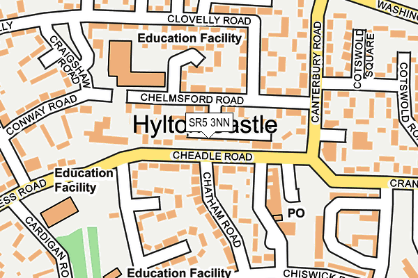 SR5 3NN map - OS OpenMap – Local (Ordnance Survey) SR5 3NN map - OS OpenMap – Local (Ordnance Survey)