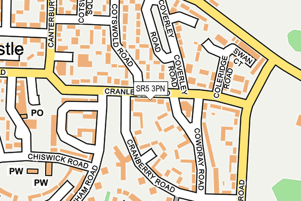 SR5 3PN map - OS OpenMap – Local (Ordnance Survey) SR5 3PN map - OS OpenMap – Local (Ordnance Survey)