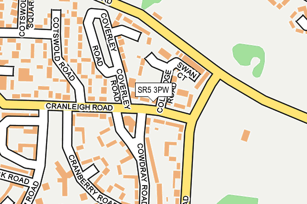 SR5 3PW map - OS OpenMap – Local (Ordnance Survey) SR5 3PW map - OS OpenMap – Local (Ordnance Survey)
