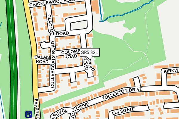 SR5 3SL map - OS OpenMap – Local (Ordnance Survey) SR5 3SL map - OS OpenMap – Local (Ordnance Survey)