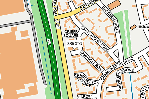 SR5 3TG map - OS OpenMap – Local (Ordnance Survey) SR5 3TG map - OS OpenMap – Local (Ordnance Survey)