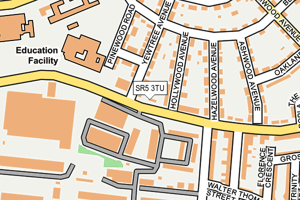 SR5 3TU map - OS OpenMap – Local (Ordnance Survey) SR5 3TU map - OS OpenMap – Local (Ordnance Survey)