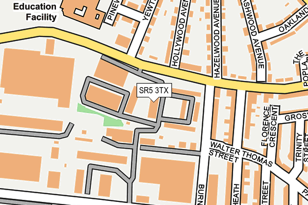 SR5 3TX map - OS OpenMap – Local (Ordnance Survey) SR5 3TX map - OS OpenMap – Local (Ordnance Survey)