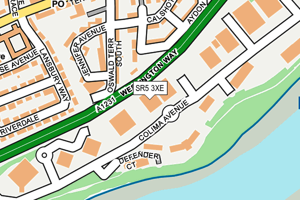SR5 3XE map - OS OpenMap – Local (Ordnance Survey) SR5 3XE map - OS OpenMap – Local (Ordnance Survey)