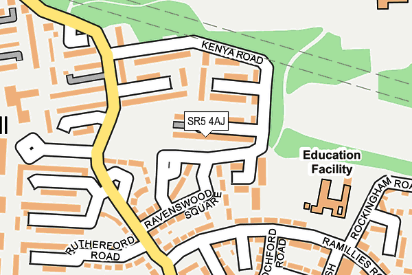 SR5 4AJ map - OS OpenMap – Local (Ordnance Survey) SR5 4AJ map - OS OpenMap – Local (Ordnance Survey)