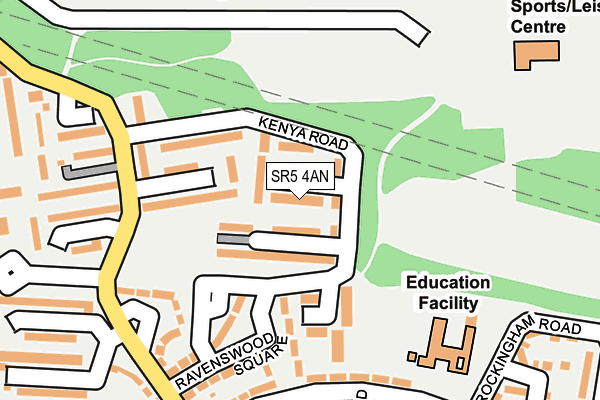 SR5 4AN map - OS OpenMap – Local (Ordnance Survey) SR5 4AN map - OS OpenMap – Local (Ordnance Survey)